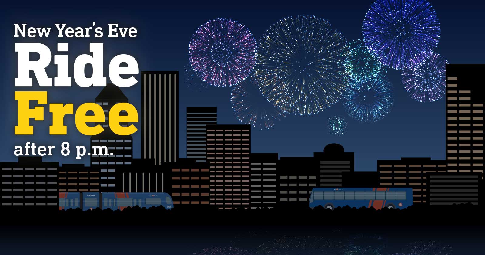 TriMet’s Gift: Free Rides for a Safe New Year’s Eve!